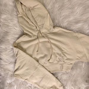 Cropped Cream Women’s Hoodie